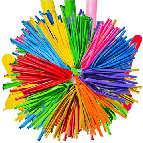 Modellierballons 260q Twisting Animal Balloons Multicolor Magic Balloons for Art Craft Kids Birthday Party Bag Filler Wedding Clown Decoration Party Supplies 25 Pack