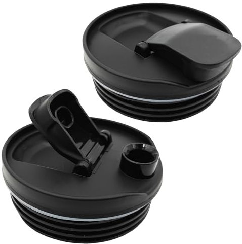 16oz Cup Lids Compatible with Nutri Ninja Blender QB3001UKS QB3000 QB3000SSW-30 QB3000QR-30 QB 3000QBK QB3001SS-30 QB3004, Smoothie Cups Replacement Parts Accessories for Ninja Blenders (2 Pack)