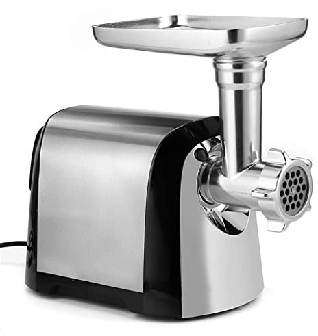 HADWAO Heavy Duty 3200W Max Powerful Electric Meat Grinder Home Sausage Stuffer Meat Mincer Food Processor (Color : White-Fruit peach5, Size : US) (White Fruit peach5)