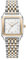 BURKER Damenuhr Macy, Quadratische Damen Armbanduhr Gliederarmband Edelstahl Analog Quarz 3-ATM Wasserdicht Geschenk für Frau, Freundin, Mama - 26 mm - Gold Silber