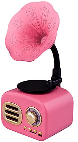 Wooden Vinyl Record Player, All in One Vintage Phonograph Nostalgic Gramophone with Speakers Players Stereo System Control Records 3.5mm Aux-in/USB/FM Radio/Bluetooth 4.2