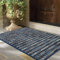 Biscpro Dirt Trapper Door Mats Indoor, Non-slip Barrier Mats for Indoor Outdoor, Super Absorbent Entrance Rug Machine Washable Soft Floor Carpet for Front Back door, Navy Blue, 60 x 90 cm