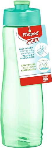 Maped Picnik - Gourde Origins 750ml - Poignée Compacte - Goulot Simple et Pratique - Facile à Nettoyer - Vert