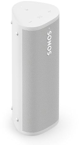 Sonos Roam 2 - Weiß - Tragbarer wasserdichter Bluetooth-Lautsprecher