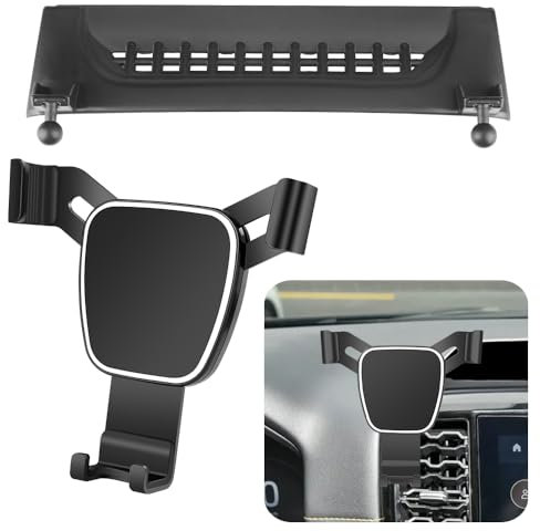 LUNQIN Kfz-Handyhalterung für Ford Ranger 2024 2025 Crew Cab Raptor Auto-Zubehör, Navigationshalter, Innendekoration, Bildschirm, Handy-Halterung