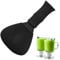 Frusta Matcha in silicone, frusta in resina, riutilizzabile, in plastica, lavabile in lavastoviglie, con supporto per frusta, adatta per riunioni di familiari e amici, 6 x 2 cm