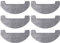 Lot de 6 Chiffons de rechange pour Proscenic Q8/Q8 Max,für MONSGA MS1 Max/Ultenic D10/Lubluelu L15/Trouver E10/Mova E10/Mamibot EXVAC700 Pioneer/Liectroux M70 Pro aspirateur robot