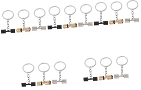 WRITWAA 5 Sets Realistischer Hantel-schlüsselanhänger Fitnessstudio- Schlüsselanhänger Für Frauen Übungs-charme Hantel-aussehen Handtaschen- 3 Stück * 5
