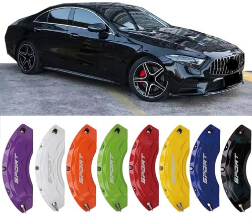 4pc Brake Caliper Covers Compatible Front Rear 17/18/19/20/21 Wheel Size for Mercedes Benz CLS Accessories (Purple)