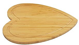 HJUGHPN Chopping Boards 28x31.6cm Heart Shaped Cutting Board Cheese Board Double Sides Available Bamboo Cake Contanier Fruit Tray Cooking Blocks