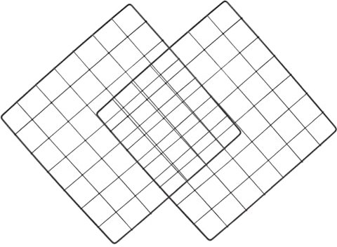Ciieeo 2stücke Draht-wandgitter Aus Eisen Quadratische Wandgitterplatte Gitter-Foto-wandgitter Für Fotodisplay Wand-Foto-Organizer Für Bilder Geeignet Als Wandbehang-Ornament Für Zuhause