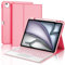 JADEMALL Tastatur iPad AIR 13 m2 - Kabellose Tastatur für iPad AIR 13 m2 2024/Air 13 m3 2025,Schutzhülle mit Pencil Halter (Begonie rot, 13 - Beleuchtung & Touchpad)