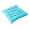 Esszimmer Stuhlkissen, KüChenstuhl Sitzkissen 40×40cm Weich Waschbare rutschfest Dicke 6cm Mit BäNdern FüR Haus, Auto, BüRo, Sofa, Gartenstuhl, Schlafzimmer, Arbeitszimmer,Esszimmer Blue 2PCS