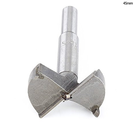 Cemented Carbide Forstner Drill Bit Woodworking Boring Flat Wood Cutting Tool 1pc (45mm)