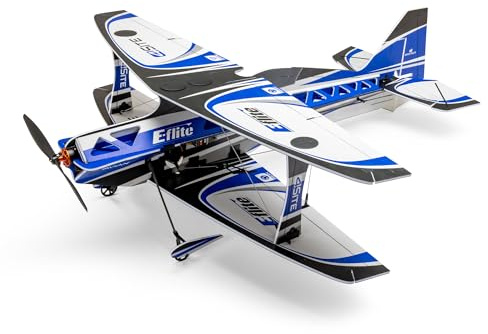 E-Flite 4-Site Flat Foamy 800mm Bind N Fly, AS3X, Safe Select Stabilisierung, ferngesteuertes Flugzeug für aggressiven u. langsamen Kunstflug für In- & Outdoor