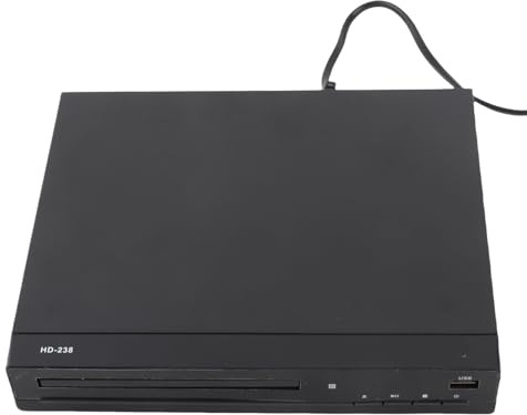 Sorandy 1080P-Upscaling-HD-DVD-Player für Fernseher, Multimedia-Schnittstelle, USB-Anschluss, CD-Player mit Fernbedienung, Ideal für Heimstereoanlage, Smart-TV, Projektor, Wohnmobil und Anhänger