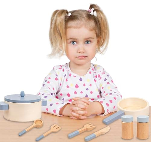 Jeu de faux en bois de 10 pièces, jouet éducatif, portes avec interactives, ensemble de jeu pour au design moderne et élégant, cadeau pe