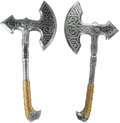 Hacha de Halloween de 2 uds., Hacha de Mano de plástico Realista para Disfraz, Halloween, Fiesta de Cosplay, Juego de rol
