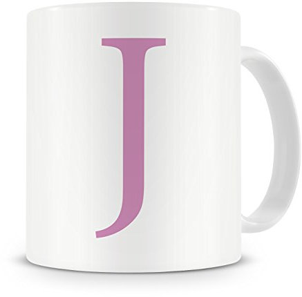 givagift Letter “J” Mug – Letter J Mug, J Letter Mug, G Mug – Mug Gift/Present – Choice Of Colours – Modern/Cool/Trendy Style Mug (Multi)