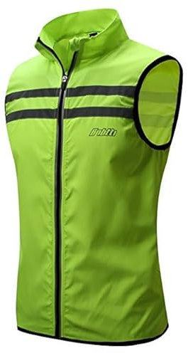 bpbtti Coupe-vent/coupe-vent pour homme, Jaune Hi-Viz, XL