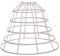 GRACEART 5 Reifen Rock Petticoat Hochzeit Kleid Reifrock Unterrock Petticoat Underskirt Crinolin (Weiß)