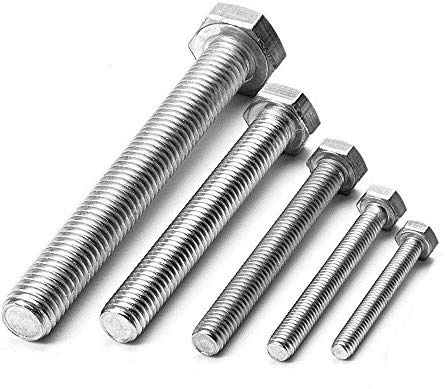 12x60 mm DIN 933 Edelstahl A2 VA V2A - 25 Stück | Maschinenschrauben; Gewindeschrauben; ISO 4017; rostfrei