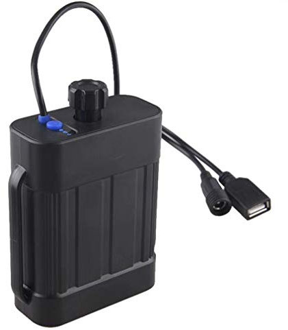 MINCHEN Bikelight Battery Pack Case 8.4V Battery Case for 2X 26650 Rechargeable Battery Waterproof Power Bank Case with DC/USB Interface for Cycling Bike Light Headlamp & Mobile Phone