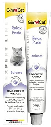 GimCat EXPERT LINE Relax Pasta, Snack per gatti funzionale che favorisce il rilassamento e il benessere del gatto, 1 tubetto, 1 x 50 g
