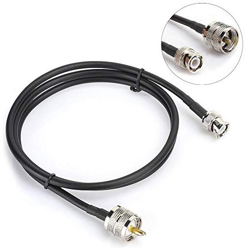 1M UHF Male PL259 to BNC Male Test Line, Konvertierungsleitung, Professionell Gefertigter KoaxialKabeladapter, Schnittstellenkonvertierungsleitung