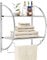 COSTWAY Wall Mounted Towel Rack, 2-Tier Chrome Curved Bathroom Shelf with Hanging Towel Rails, Wall Shelving Unit Towel Holder Floating Storage Shelves for Bathroom, Kitchen and Living Room (Silver)