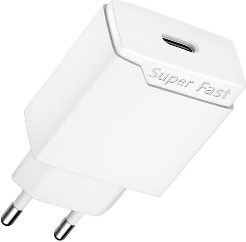Newding 25W Enchufe Tipo C, Cabezal Cargador Tipo C Rapido para Phone 16 15 14 13 12 11 X XS XR SE Pro MAX, Adaptador Corriente USB C, Carga Rapida
