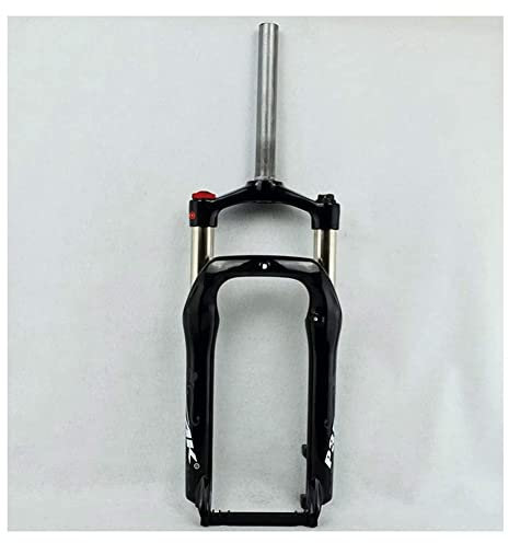 ZFF 20 Pulgadas Bici Fat Horquilla Delantera Neumático 4.0 Bicicleta Electrica Aceite Horquilla De Suspensión 1-1/8 Freno De Disco QR Carrera 100mm Control Manual para Nieve Playa XC BTT BMX Negro