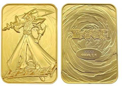 Yu-Gi-Oh! Limited Edition 24k Gold Plated Silent Swordsman Metal Card | Officially Licensed Collectible, Individually Numbered, Display Stand Included (5.3 x 7cm, 5,000 Worldwide)