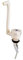 Robinet rabattable contacteur blanc pour caravane et camping-car