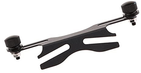 PACUM Kennzeichenhalter Motorrad,Motorrad Kennzeichen Einstellbar Universal Motorrad Cafe Racer Heckkennzeichenhalter Halterung Halterung - Schwarz