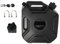 Gaqnzjx Depósito de combustible negro de 5 litros para coche, moto, gasolina, depósito de aceite, jarras de combustible Jerrycan con cerradura y llave, 454464
