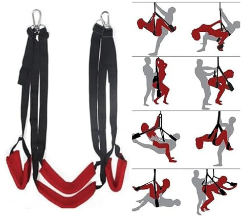 ZARUX ṧexṧexṹậleṧ Coussin de Jeu à 3 Couches d'intérieur Plafond Rotatif à 360° balancoires de Yoga Juĝuețeś Ŝexừalê ṧexṑ ṧex ậdult Kit de Costume Šêxy Šêx Toysper balancoire šêxuelle pour Couple P