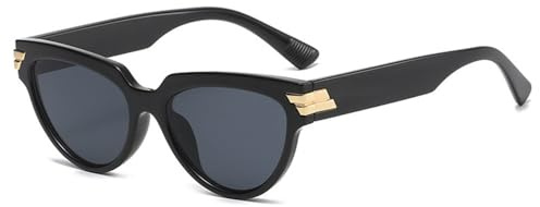 HPIRME Cateye Sonnenbrille Damen Kleine Vintage Brillen Herren Party Brille Weiblich Retro