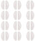 10Pairs Eyeglasses Non-Slip Silicone Nose Pieces Pads, Adhesive Glasses Nose Pads Cushions for Eyeglass Sunglasses(White1.8mm)