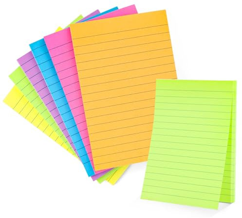 270Blatt Farbige Haftnotizen,Selbstklebende Klebezettel 100X150 Sticky Note,Stark klebende Notizzettel für Notizen,Klebezettel zum Beschriften,Selbstklebende Haftnotizzettel,für Schulsachen,Büro,Hause