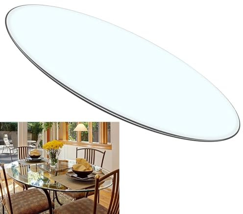 Tischplatte Gehärtetes Glas Ø 36-100cm Tisch Glasplatte Platte Glastisch, Tischplatte Aus Gehärtetem Glas, Aus Glas Transparent, Tisch Glasplatte Rund, Perfekt Geeignet Als Tischplatte ( Size : 70CM(2