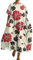 Robe Femme Chic Et Elegant, Robe Ceremonie Femme Blanche Tunique Longue Mariage De Plage Robe De Cocktail Femme Mariage Rose Poudré Mode Annee 60 Habillée Ronde Bolero Longue (3-Rouge,L)