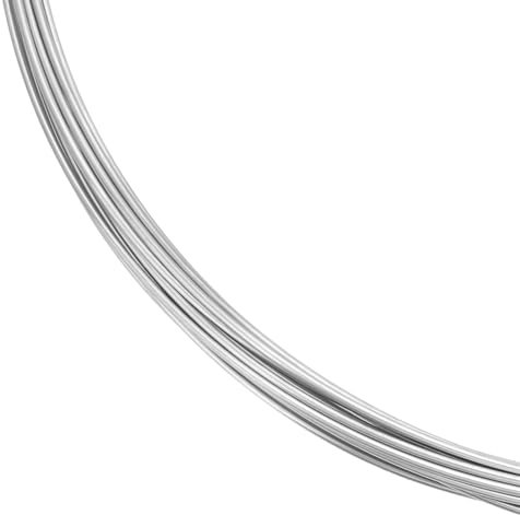 BENECREAT Filo di acciaio al titanio, 15 gauge 1,5 mm, 20 m, in acciaio inox, filo circolare per gioielli fai da te, accessori e bricolage