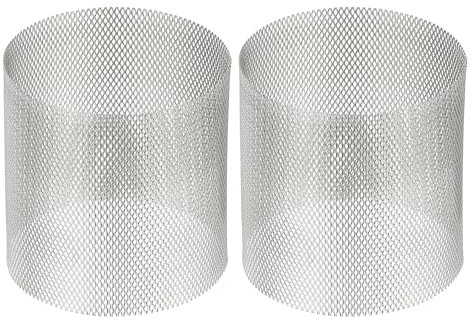 PATIKIL 2 Pcs 69mm OD Strainer Mesh, 70mm H Screen Y Shaped Strainer Filter Valve Mesh Screen 304 Stainless Steel Strainer Mesh for Debris Pump Water Oil Separation