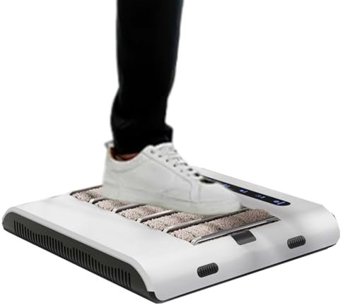 KYZTMHC Cireuse à Chaussures à Induction Automatique, Machine de Nettoyage de Semelle 260 TR/Min, Polisseuse à Chaussures, Nettoyage sans Eau, pour hôtels, bâtiments commerciaux
