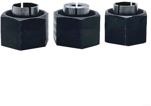 Oberfräsen-Spannzangen-Set, 1/2 Zoll, 1/4 Zoll, 12 mm für DW621 DW616 DW618 für Bosch 1613 1617 1618 1619 Serie Oberfräsen Ersatz für 2610906283 2610906284