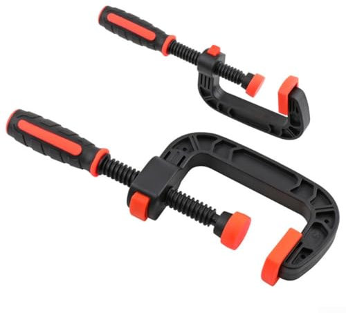 Plastic G Type Strong Clamp for Woodworking, DIY Carpentry Tool, Quick Release C Clamping Device (2inch)