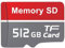 Niowoaf 512GB Memory Card-Large Capacity TF Card 512GB Waterproof Storage Card Support for Computers, Phone, Cars, Music, Drone, Red/Grey