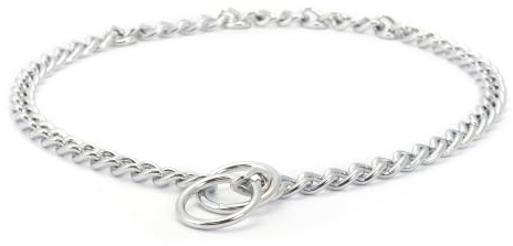 Ancol Medium Choke Chains, 24-inch | Corrects pulling and over-excitement by redirecting attention; functions as an effective behavior training aid.