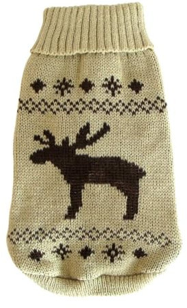 WOLTERS Strickpullover ELCH sehr warm!!, Farbe:beige-braun;Länge:25 cm